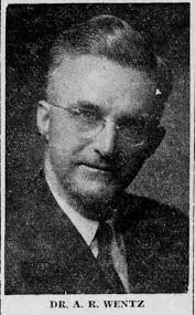 Rev Abdel Ross Wentz (1883-1976)