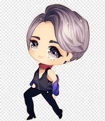 It's been a long time since i have drawn chibi and i've never drawn bts chibi. Bts Chibi Drawing Blood Sweat Tears Fan Art Chibi Purple Black Hair Fictional Character Png Pngwing