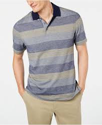 Mens Supima Blend Birdseye Striped Polo Created For Macys