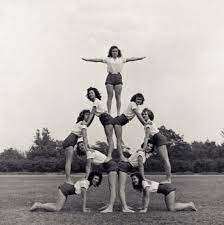 Learn english free online at english, baby! When Women Lift Each Other Up The Sky S The Limit Cheerleading Stunt Cheer Workouts Cheer Poses
