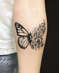 Half Sleeve Tattoos Ideas Halfsleevetattoos Half Sleeve Tattoos Ideas Butterfly Tattoo On Shoulder Butterfly With Flowers Tattoo Butterfly Tattoo Designs