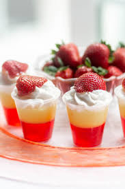 These Red And White Jello Shots Are One Of The Best Jello Shot Recipes Ever They Re Made With Strawberry Jello Jello Shot Recipes Shot Recipes Whipped Vodka