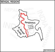 The [Bengal] Presidency of Fort William (1857) ruled over a large swathe of land which now is part of Myanmar, Bangladesh, India & Pakistan (🇲🇲🇧🇩🇮🇳🇵🇰). It was a presidential subdivision of British