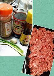 153 牛肉烤肉絲 불고기 材料 牛肉 蔥 蒜頭 醬油 麻油 芝麻 beef barbecue wire bulgogi material beef green onion and garlic soy sauce s bulgogi lebensmittel essen sesam