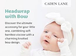 Amazon.com: Caden Lane Baby Headwrap with Knotted Bow, Soft & Stretchy  Bamboo Viscose, Comfortable Infant Hairband for Newborn & Toddler Girls,  Ideal Gift for Baby Shower & Milestone Celebration, Lily Pad Green :