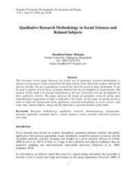See full list on usefulresearchpapers.com Qualitative Research Methodology In Social Sciences And Related Subjects Munich Personal Repec Archive