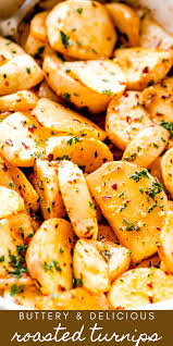 Buttery And Delicious Roasted Turnips In 2020 Turnip Recipes Roasted Turnips Recipes