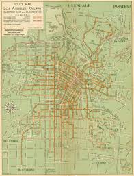 Visual Collections Los Angeles Public Library Route Map Map Los Angeles Map