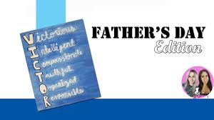 You can use your own words to express your love for print as many as you like to have extra printable activities for the kids at home or school. Fathers Day Gift Ideas Fathers Day Drawing Victor Acrostic Poem Sunday June 21 2020 Youtube