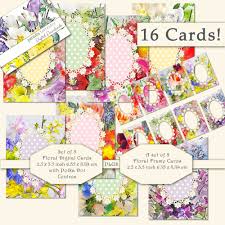 Printable sentiments are ideal for adding to handmade cards and scrapbook pages. Watercolour Floral Frames Atc Aceo Card Toppers Card Making Decoupage Pastel Instant Download Printable Digital Collage Sheet Png Jpg Kay Burton Artist