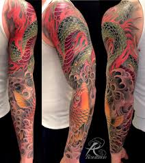 With 1,500 square feet of space in downtown san francisco, this location is designed to provide client comfort and artists with space for creativity. Snake Koi Sleeve By Kevin Marr Resolution Studio San Francisco Tattoos