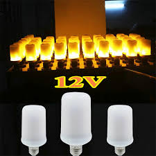 Led 12v Flame Lamp E27 E26 Light Bulb Flame Effect Fire Lamps Flickering Emulation Creative Lights For Christmas Holiday Decor Light For Light Bulblamp E27 Aliexpress
