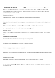 Fish cheeks answer key commonlit. Http Greinerenglish Pbworks Com W File Fetch 99631991 Fish 20cheeks 20questions Pdf