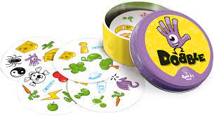 During the game, players have to spot the identical symbol between two cards as quickly as possible to collect cards and score points. Dobble