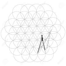 Determine and draw the radius of the circle you intend to make. Drawing Compass Draw A Abstract Background Of Circles Vector Royalty Free Cliparts Vectors And Stock Illustration Image 14265889