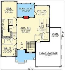 Plan 89981ah 2 Bed Ranch With Open Concept Floor Plan En 2020 Avec Images Modele Maison Plan Maison Projet Maison