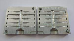 Crazy Fish Nano Minnow Aluminum 10 Cavity Soft Plastic Bait Mold Bait Molds Soft Plastic Bait Molds Plastic Bait Molds
