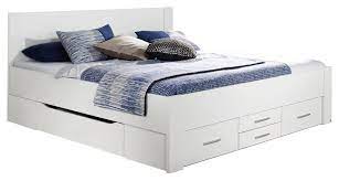 Dieses gepolsterte bett mit stauraum verleiht jedem raum einen hauch von modernem stil, ohne deine bestehende einrichtung zu überwältigen. Stauraumbett 140 X 200 Cm Weiss Im Shop Finden