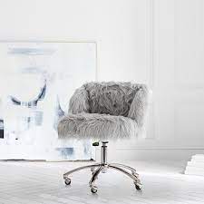 To continue on through the site, help us verify that you're a real person. Gray Fuzzy Desk Chair In My Kit 2018 2019 Bedroom Furniture Home Decor Comfy Chairs