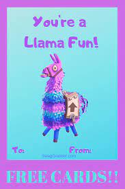 Hearts wild is in full swing! Free Fornite Llama Printable Valentine S Day Cards For School Swaggrabber Printable Valentines Day Cards Valentines Printables Valentine Day Cards