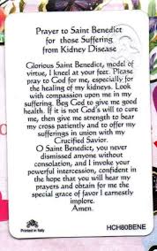 St Saint Benedict Patron Of Those W Kidney Disease Plastic Stock Holy Card Ebay St Benedict Prayer Prayers Prayer For Students