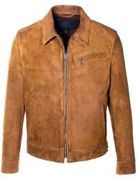 Leather with a soft napped surface; Duke Men S Suede Jacket