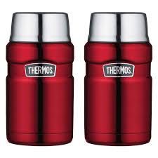 This page contains information about thermos' product lineup, with a wide range of products including beverage bottles, lunch boxes, shuttle chef, food containers, and more. 2pk Thermos 710ml Vacuum Insulated Stainless Steel King Food Fruit Jar Flask Red Thermos Online Themarket New Zealand