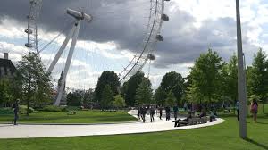 The London Eye And The Jubilee Gardens Stock Footage Jubilee Eye London Footage Jubilee Gardens London Eye Jubilee