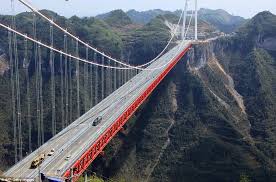 Aizhai Suspension Bridge Has The Longest Bridge In The World The Danyang Kunshan Grand Bridge Suspension Bridge Bridge Famous Bridges