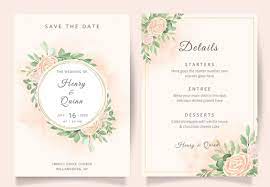 Beautiful Floral Wedding Invitation Card Template Wedding Invitation Card Template Wedding Invitation Cards Floral Wedding Invitation Card