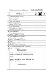 Public speaking for kids is an important life skill to develop and these public speaking games help kids to have fun as they learn to communicate. Speaking Tests Worksheets