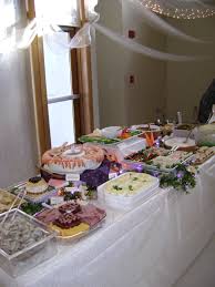 Cold Buffet Table For Appetizer Wedding Meal Cold Buffet Wedding Appetizers Wedding Food Display