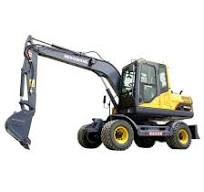 CE/ISO Euro 5 8 Ton 10ton 11ton Chinese Hydraulic Mini Wheel Excavator with  Breaker Hammer