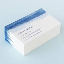 To make your template appear more appealing, select the colors you want to use. Diy Indigo Dip Dyed Business Cards Watercolor Business Cards Business Card Design Name Card Design