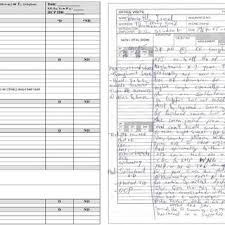 Chart Abstraction Form And Sample Portion Of A Fictitious