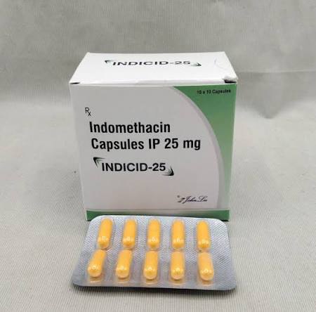 Indomethacin 25mg Capsule at ₹ 45/stripe | Indometacin Capsules in Mumbai | ID: 2851942291948