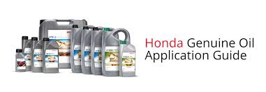 oil application guide by honda