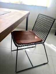 Tig Dining Chair Black Leather Cushion Reviews Crate And Barrel Dining Chairs Black Leather Dining Chairs Dining Chair Cushions