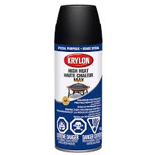 Krylon High Heat Max Spray Paint 340 G Black 416070000 Reno Depot