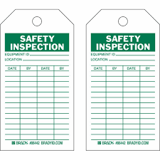 It also includes the serial and. Safety Inspection Tags Brady Bradyid Com