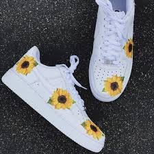 Sunflower Af1 Aesthetic Shoes Nike Air Shoes Nike Shoes Air Force