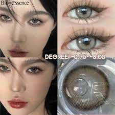 Bio-essence 1 lentes coreanas Colorcon 1 par de lentes de contacto de Color  para ojos lentes para miopía lentes naturales lentes de contacto cosméticos 