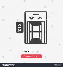 Elevator Icon Vector Lift Up Escelator Down Up Stairs Symbol Best Modern Flat Pictogram Illustration Sign For Web And Mobile Apps Icon Symbol Logo App Design