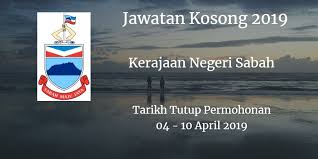 Jawatan kosong kerajaan di majlis daerah maran reviewed by admin on february 04, 2019 rating: Jawatan Kosong Kerajaan Negeri Sabah 04 10 April 2019 Kerajaan Negeri Sabah Calon Yang Sesuai Untuk Mengisi Kekosongan Jawatan Sabah Novelty Sign 10 Things