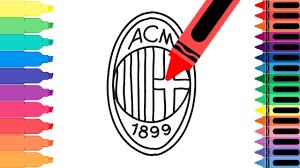 Find out how to draw cartoons and other sketches and drawings for kids. How To Draw Ac Milan Badge Drawing The Milan Logo Coloring Pages For Kids Tanimated Toys Youtube