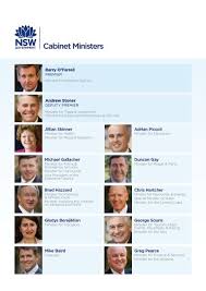 Minister of state and cabinet minister. Cabinet Ministers Nsw Premier