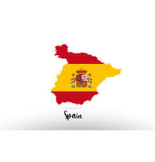 Vælg mellem et stort udvalg af lignende scener. Spain Country Flag Inside Map Contour Design Icon Vector Image
