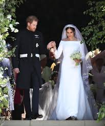 People are speculating over what meghan markle's wedding dress will. Meghan Markle Stuns In A Bespoke White Silk Givenchy Wedding Dress And 15ft Veil Embroidered With Flowers Of The Commonwealth