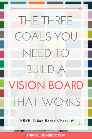 Running a vision board workshop is a great way to start the year. Creating A Vision Board Make Sure You Have These Three Goals First Thrive Lounge