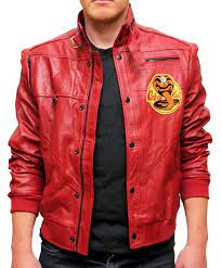 The Karate Kid Johnny Lawrence Cobra Kai Red Leather Jacket Bomber Jacket From Leatherworld2014 Leather Jacket Real Leather Jacket Red Leather Jacket